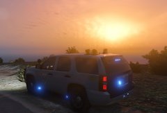 Andreas State Patrol at sunset
