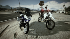 2 police bikes? At once? Whaaaa? (Replaces snow cop cars)