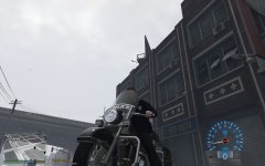 On Duty -  Black Police Motorcycle