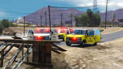 LA.Co.FD and Ventura County FD on the search for a missing person.