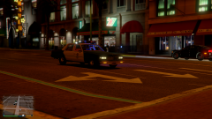 1989 LAPD Chevrolet Caprice Patrolling Hollywood Boulevard