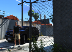 Gang Task force officer in the alley