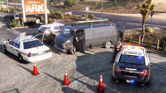 Waiting for a K-9 unit.