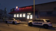 A Charleston County deputy meets an officer from IOP for a quick meal.