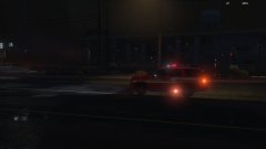 A fire chief responds to a structure fire, caused by a lightning strike.