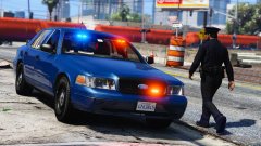 Returning back to the car after a traffic stop