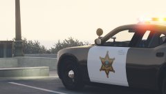 Taking break with sheriff cruise