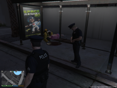 Woman at the bus stop shot by snipers