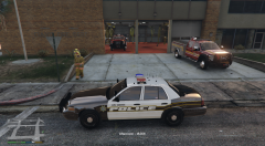 Los Santos PD stopping by at Davis fire station