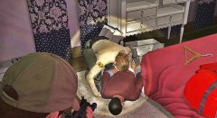 Burglary suspect being arrest by LSSD Deupties.