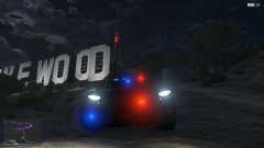 Police2 at the Vinewood Sign