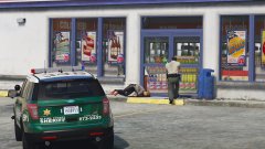 Shots fired at a convenience store. At least 2 civilians with GSWs