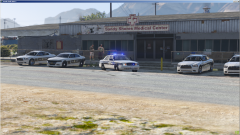 CVPI At the station testing lights