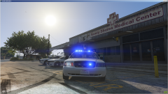 CVPI At the station testing lights
