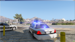 CVPI At the station testing lights