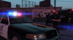 investigation after a shooting with the police