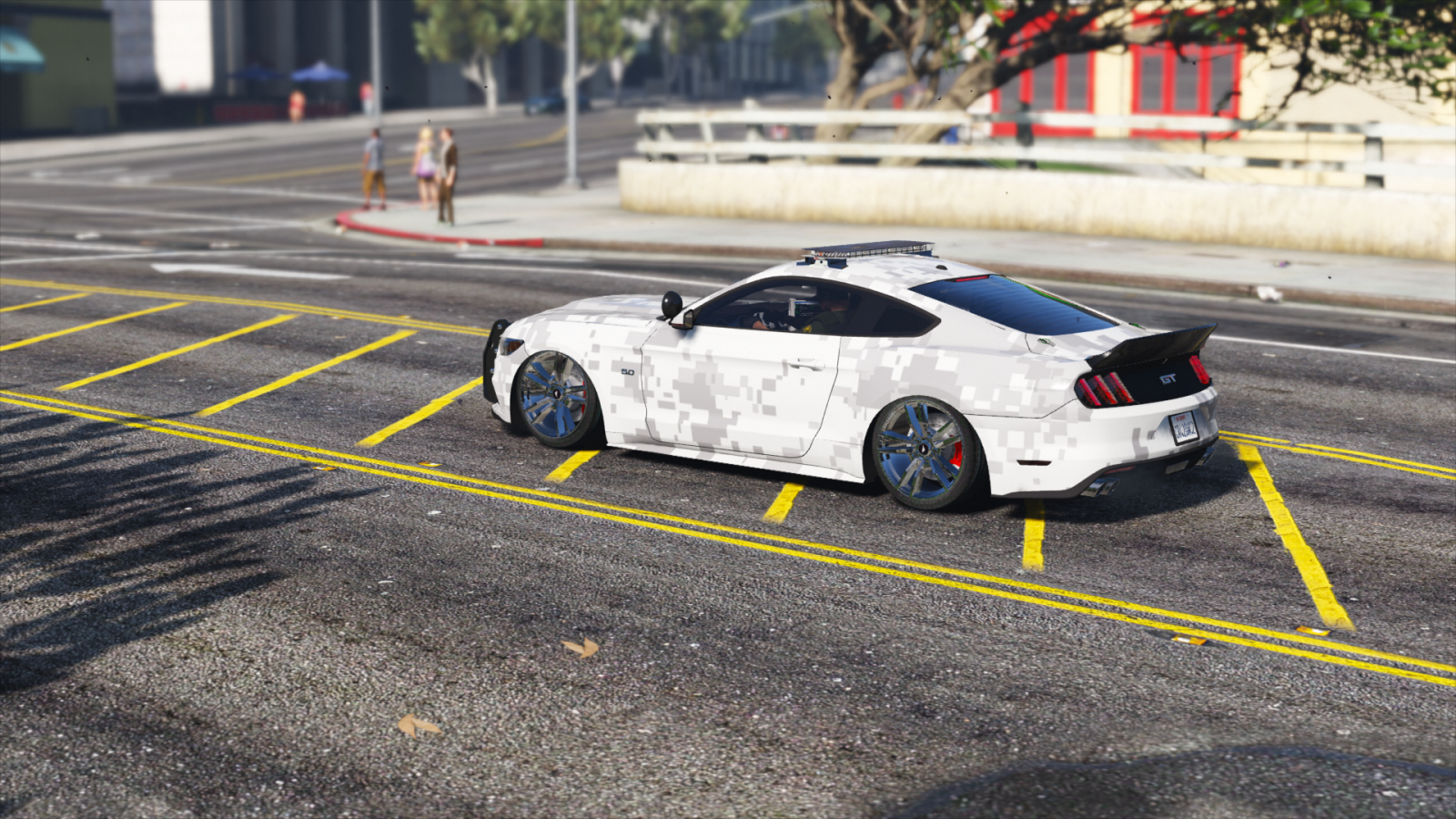 Camo Cop Mustang