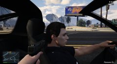 Keep driving or I shoot!