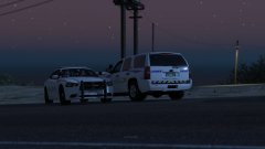 An LCSO Supervisor stops to check in on his guys