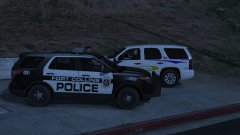 A couple FCPS officers chat with an LCSO deputy