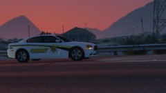 A slicktop CCSO Charger keeps the interstate safe.