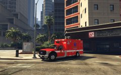 2014 Ford F-350 Type I Ambulance Fictional Fire Deparment Front