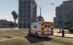 2014 Ford F-350 Type I Ambulance Fictional AMR Rear