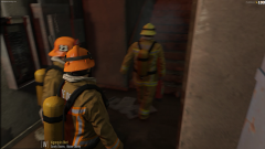 Firemen from Blaine County FD Making Their Way Through The Complex