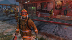 BCFD Fighting Fire at Ace Liquors #2