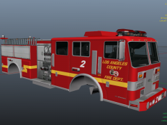Los Angeles County Fire Dept. Skin (for Pierce LAFD Firetruck By PimDSLR)