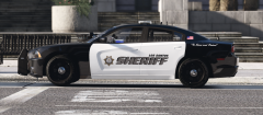 LSSD Charger at Los Santos City Hall