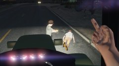 So this is the view of the tractor driver as Deputy Davis made her arrest...