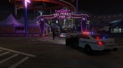 Pursuit Suspect Flees to Del Perro Pier