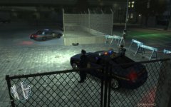 Officers at the scene of a murder