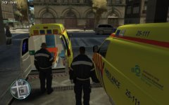 Just checking the ambulance