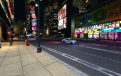 New road and sidewalk textures.