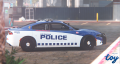 LSPD Dodge Charger (ablaze)