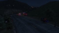 On scene of an accident