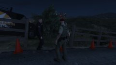 On scene of an accident