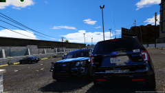 Two of our New MCCD Ford Explorer's Having a meet up