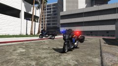 Bike units helping out at a shooting.