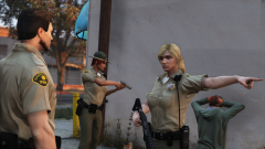 He ran away to that direction!