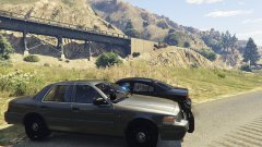 Drug Interdiction Units meet on the highway.