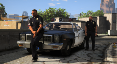 Sergeant Martinez and his 78' Plymouth Fury, 1981