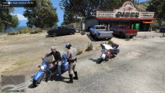 SAHP Motorbike Traffic Stop