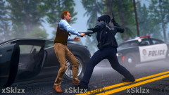 Burglar tries to assault an Officer.