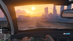 Looking at the sunset heading to Davis