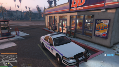 On Grove Steet Gas station after a report of a robbery in progress