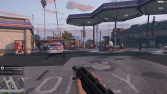 Another view of the Grove Street Gas station