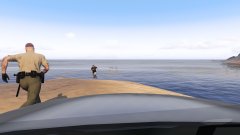 Darwin Award candidate thought he could escape in the water